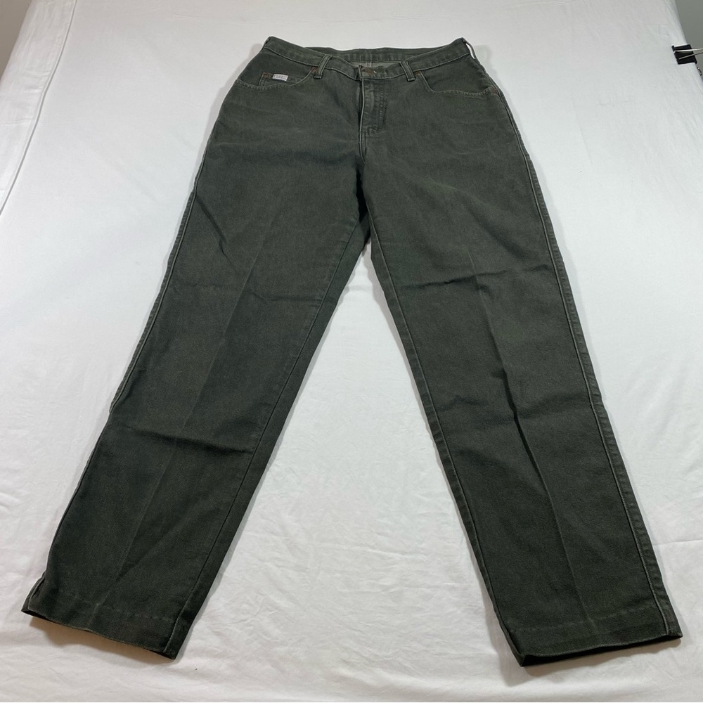 Lee Jeans Woman’s Olive Jeans 10M High Rise Straight Leg Pockets Vintage jeans